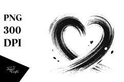 Simple Heart with Wings, Translucent PNG Product Image 1