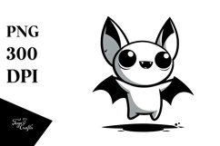 Funny Digital Painting with Bat PNG Product Image 1
