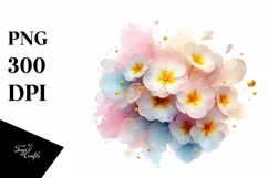 Shiny Transparent Pastel Primrose, PNG Product Image 1