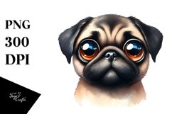 Colorful Pug Caricature-Like Product Image 3