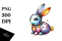 Golden Bunny Decoration, Transparent PNG Product Image 1