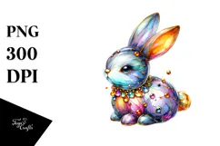 Golden Bunny Decoration, Transparent PNG Product Image 1