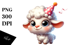 Goofy Cartoon Lamb PNG Product Image 1