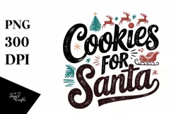 Retro Cookies for Santa Png Product Image 5