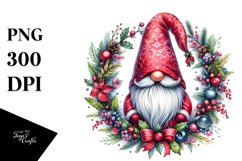 Vibrant Detailed Christmas Gnome, PNG Product Image 3