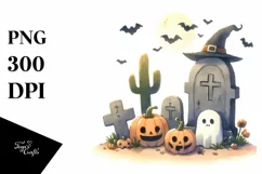 Simple Funny Tombstone Halloween PNG Product Image 3