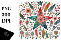 Simple Boho Star PNG Product Image 1