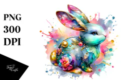 Colorful Bunny Made of PNG Product Image 1