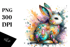 Colorful Bunny Made of PNG Product Image 1