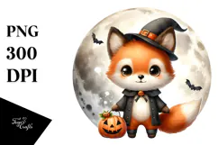 Cute Baby Fox for Halloween PNG Product Image 1