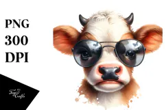 Funny Baby Cow Graceful PNG Product Image 1
