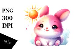 Vibrant Cute Rabbit Clipart Product Image 1