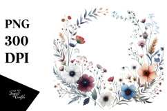 Wild Flowers Bold | Sublimation Clipart Product Image 1