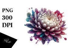 Glossy Chrysanthemum Material | Sublimation Clipart Product Image 1