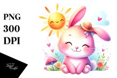 Colorful Baby Rabbit Clipart Product Image 3