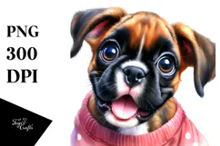 Cute Baby Boxer, Lovely PNG Product Image 1