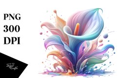 Calla Lily with Metallic Insertions PNG Product Image 1