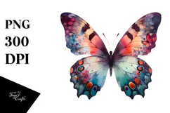 Butterfly Made of Silhouettes PNG Product Image 1