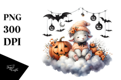Lamb Dressed for Halloween PNG Product Image 1