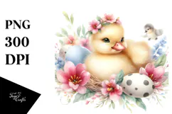 Cute Baby Chicken PNG Product Image 1