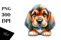Expressive Bloodhound with Cool Haircut, Transparent PNG Product Image 1