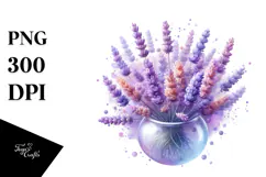 Detailed Vibrant Lavender PNG Product Image 1