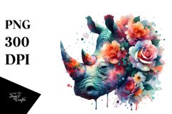 Vibrant Rhino Abstract Clipart Product Image 3