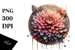 Glossy Chrysanthemum | Sublimation | Clipart Product Image 3