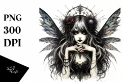 Gothic Fairy, High-Res PNG Product Image 1