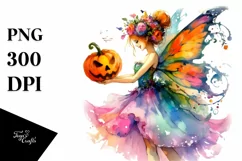 Fairy Halloween Cute Vibrant Drawing | Sublimation | Product Image 1