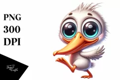 Colorful Pelican Cartoon | Sublimation Clipart Product Image 3