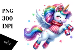 Cute Unicorn in Style, Transparent PNG Product Image 1