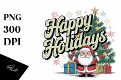 Happy Holidays Christmas Png Product Image 5