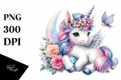 Baby Unicorn Photographing Sticker Product Image 3
