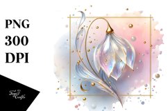 Snowdrop with Golden Insertions PNG Product Image 1