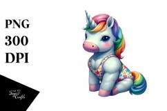Baby Unicorn Wrestler, Dynamic PNG Product Image 3