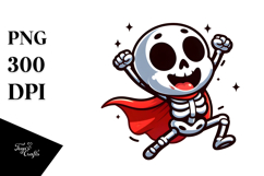 Cute Cartoon Skeleton PNG Product Image 1