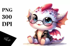 Cute Baby Dragon | Smiling Big Eyes Clipart Product Image 3