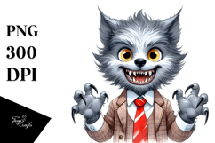 Funny Werewolf PNG Product Image 1
