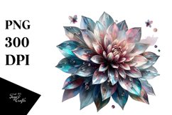 Glossy Dahlia Material | Mothers Day Clipart Product Image 1