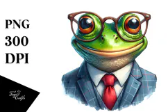 Frog Portrait, Transparent PNG Product Image 1