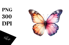 Butterfly Made of Splashes PNG Product Image 1