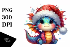 Baby with Santa Hat, PNG Product Image 1