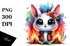 Vibrant Baby Rabbit PNG Product Image 1