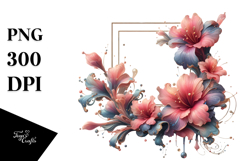 Frame Watercolor Splash, PNG Product Image 1