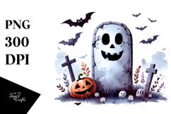 Funny Halloween Tombstone PNG Product Image 1
