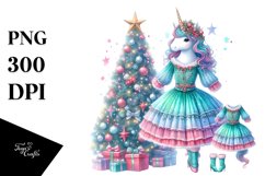 Unicorn Christmas | Sublimation | Clipart Product Image 3