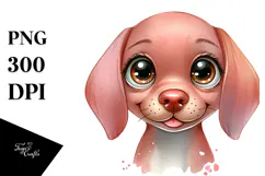 Cute Vizsla Baby Cartoon Product Image 1