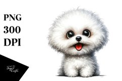 Crazy Bichon Frise Funny | Sublimation Clipart Product Image 1