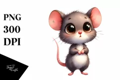 Funny Baby Standing with Big Eyes | Sublimation | Clipart Product Image 1